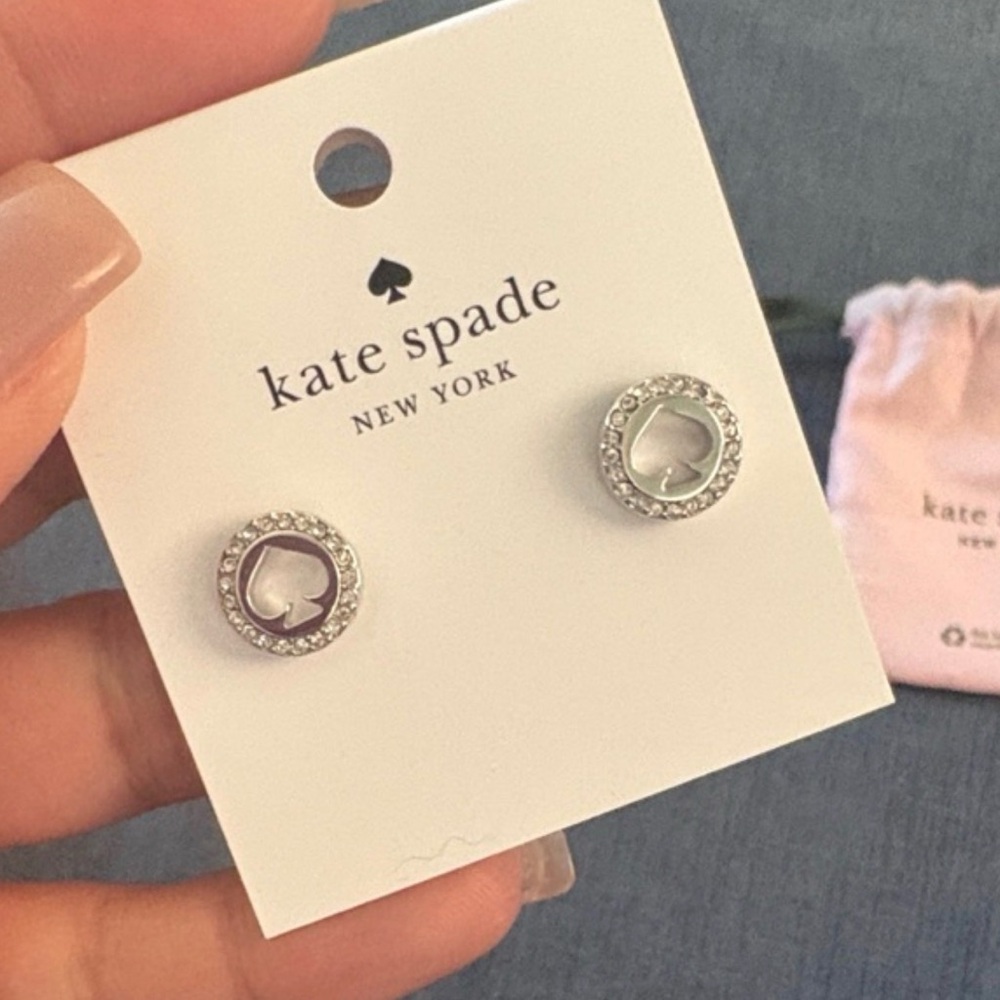 Kate Spade Silver Circle Stud Earrings